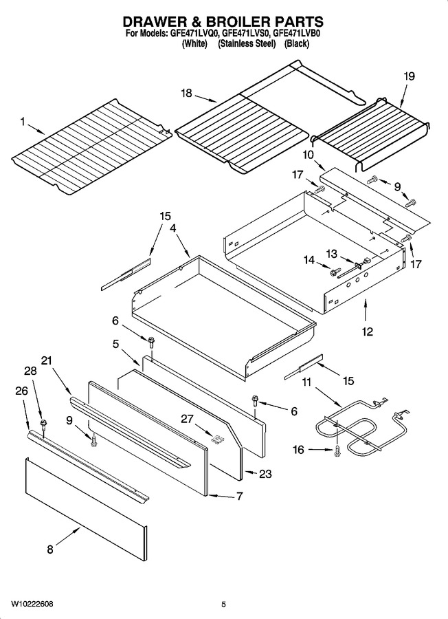 Diagram for GFE471LVB0