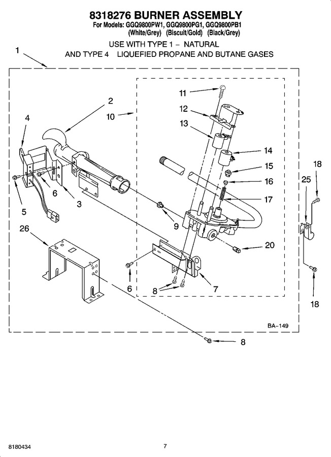 Diagram for GGQ9800PB1