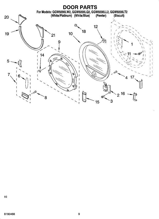 Diagram for GGW9200LL2