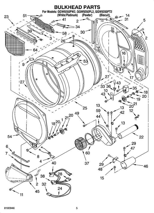 Diagram for GGW9250PW2