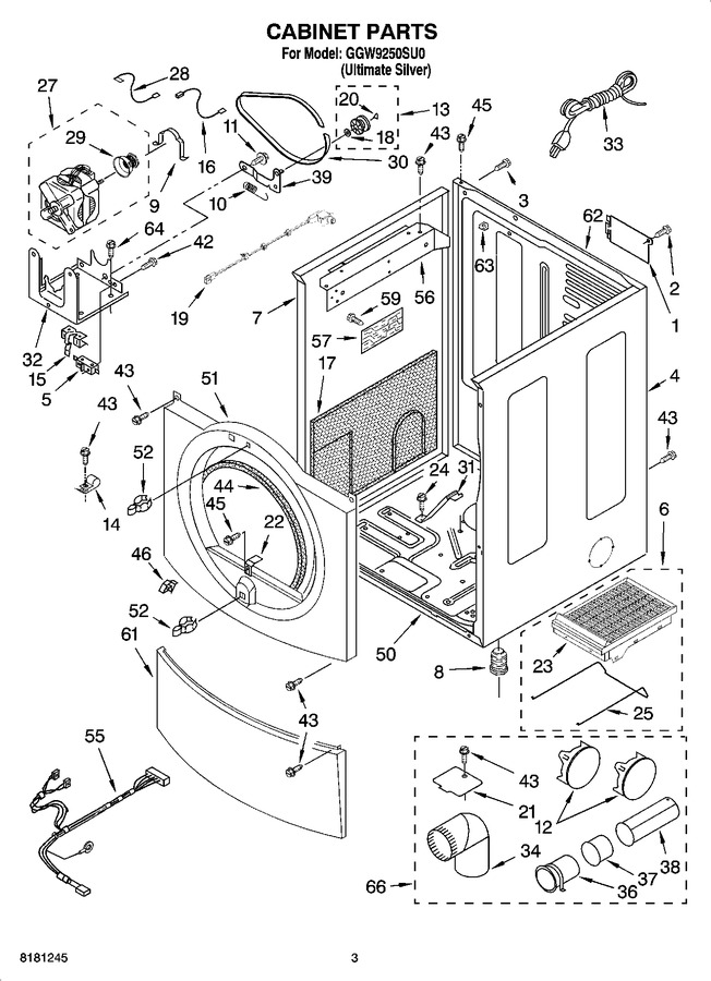 Diagram for GGW9250SU0