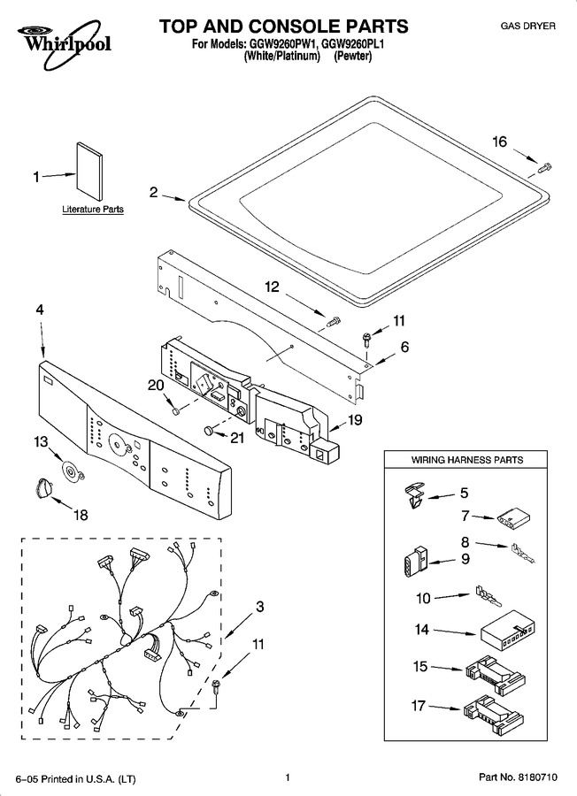 Diagram for GGW9260PW1