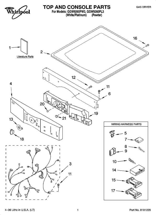 Diagram for GGW9260PL3