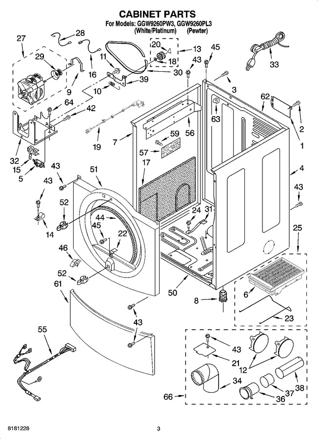 Diagram for GGW9260PW3