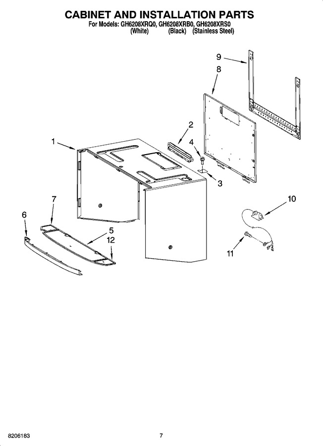 Diagram for GH6208XRQ0