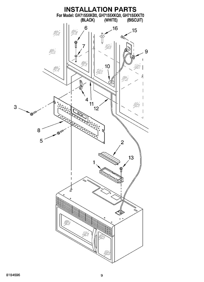 Diagram for GH7155XKQ0