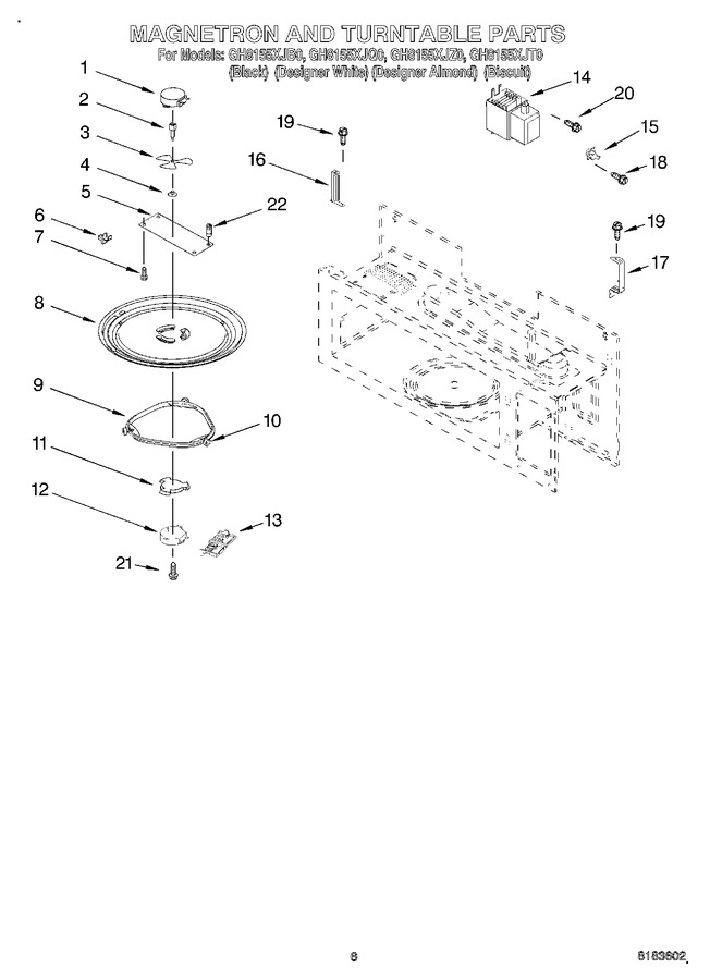 Diagram for GH8155XJQ0