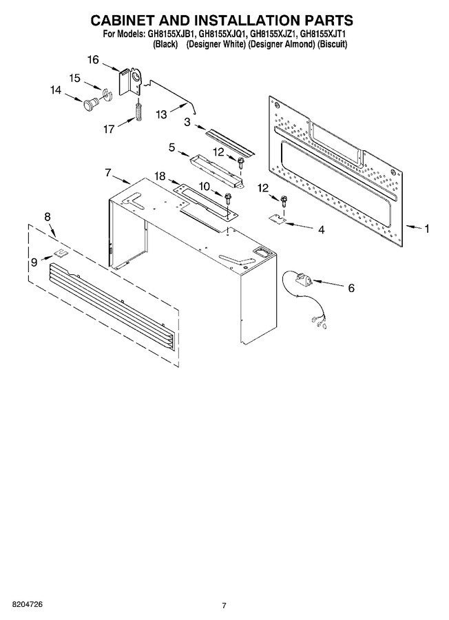 Diagram for GH8155XJB1