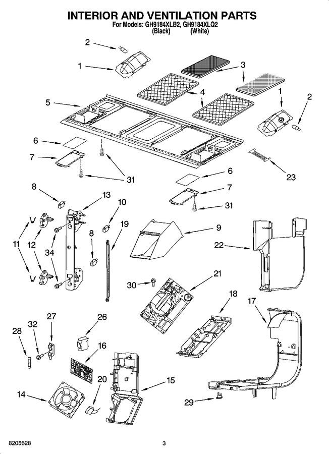 Diagram for GH9184XLB2