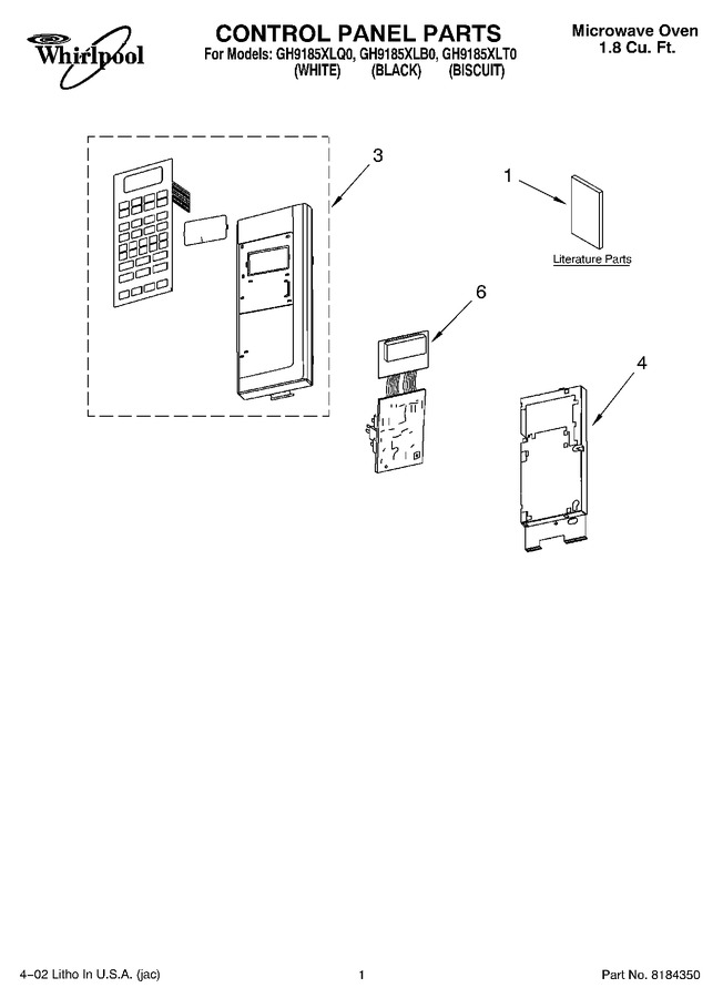 Diagram for GH9185XLB0