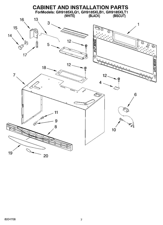 Diagram for GH9185XLB1