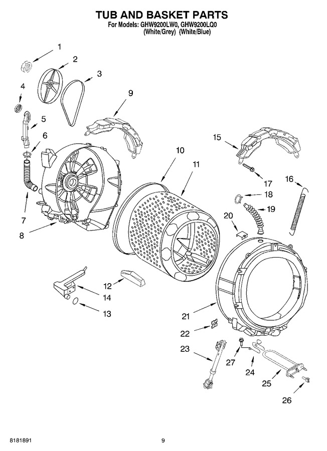 Diagram for GHW9200LQ0