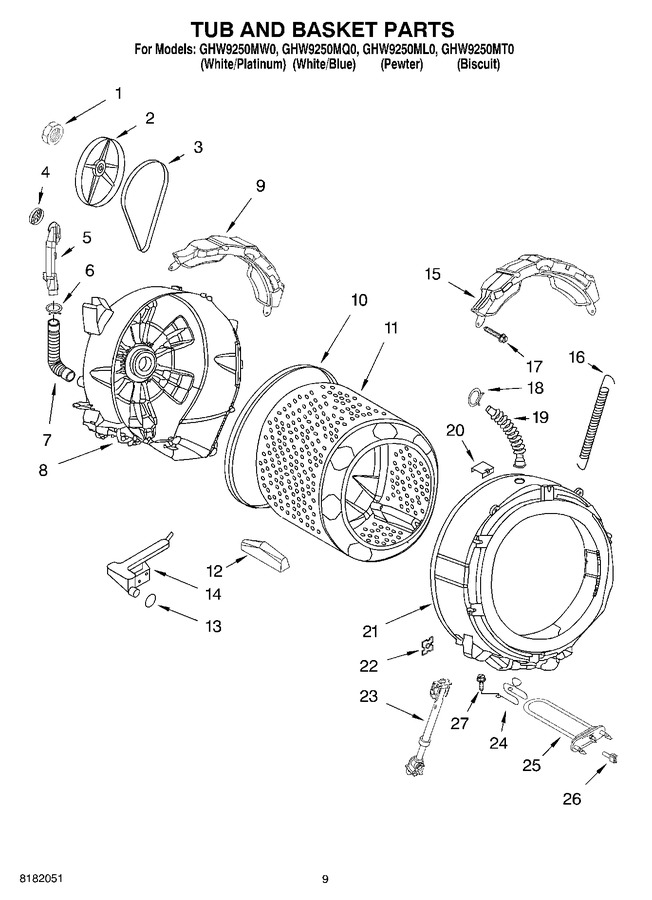 Diagram for GHW9250MT0