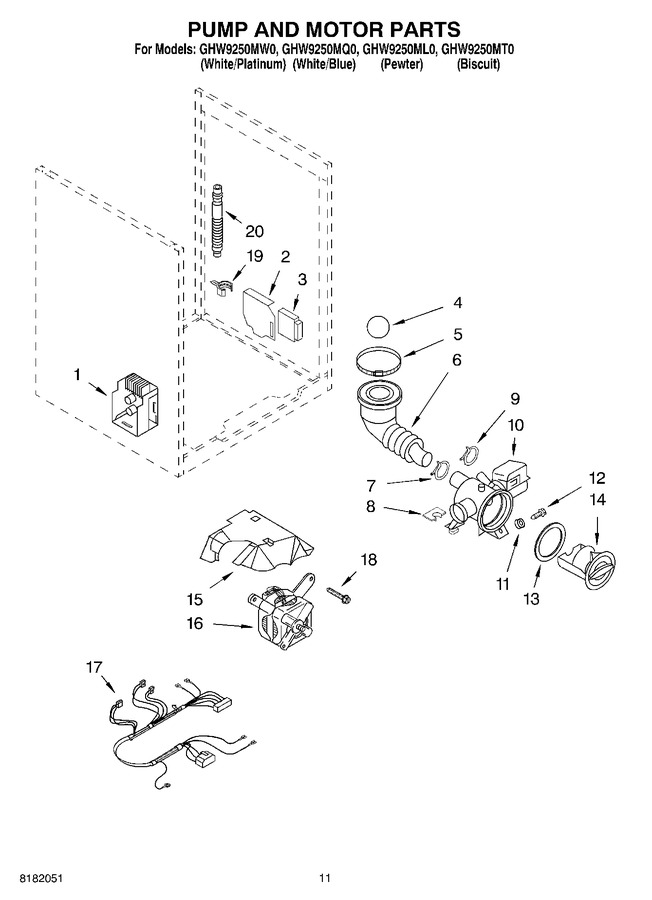 Diagram for GHW9250ML0