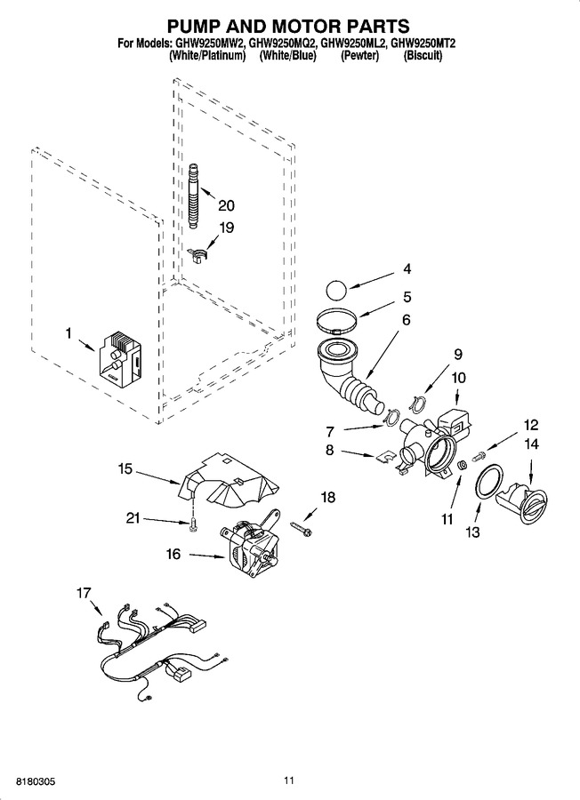 Diagram for GHW9250ML2