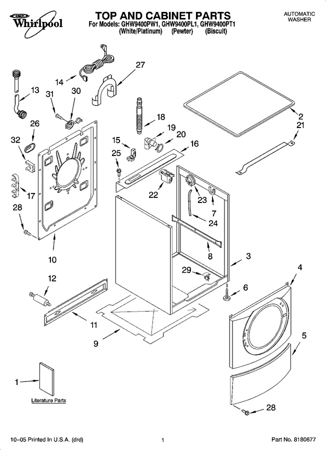 Diagram for GHW9400PT1