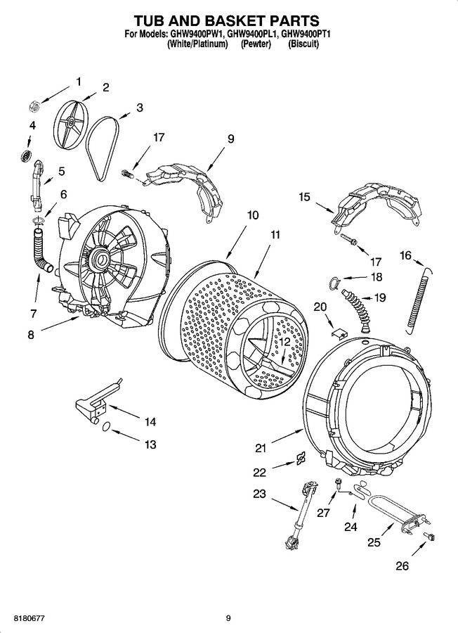 Diagram for GHW9400PW1