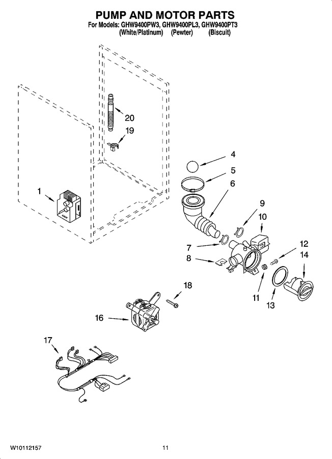 Diagram for GHW9400PL3