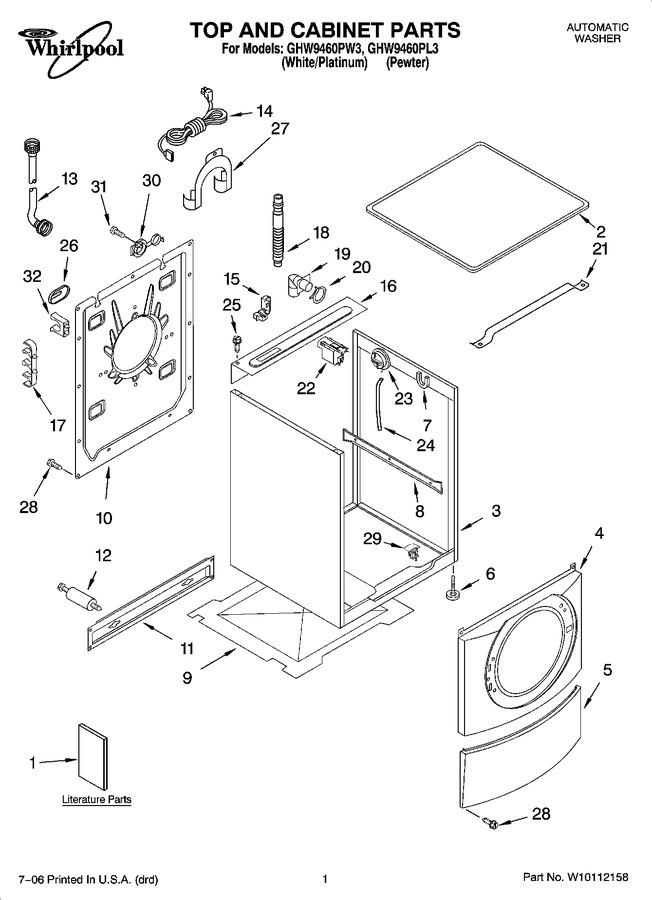 Diagram for GHW9460PL3