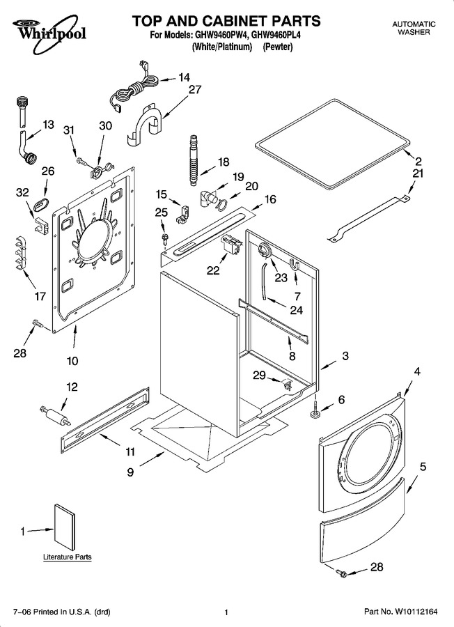 Diagram for GHW9460PL4