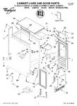 Diagram for 01 - Cabinet Liner And Door Parts