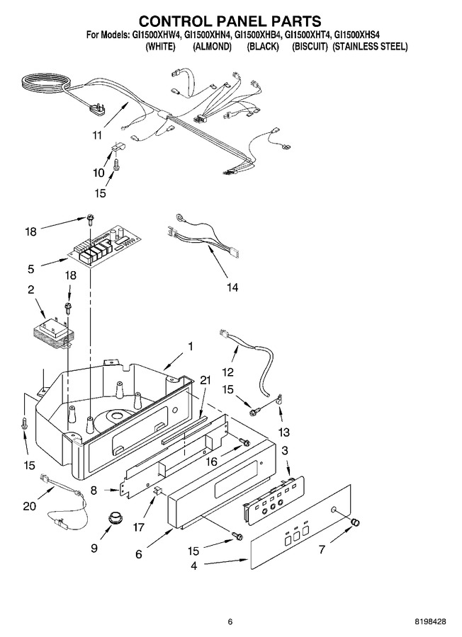 Diagram for GI1500XHT4