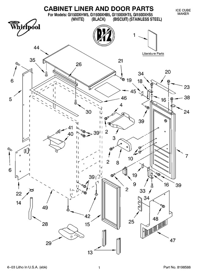 Diagram for GI1500XHB5