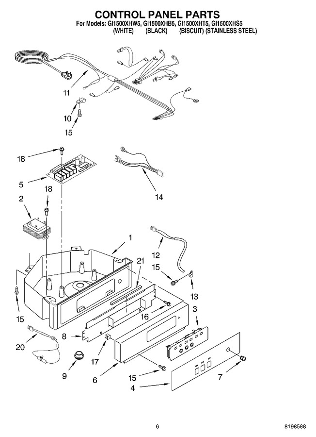 Diagram for GI1500XHT5