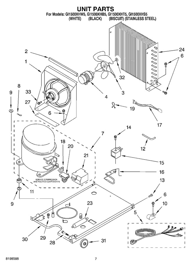 Diagram for GI1500XHB5