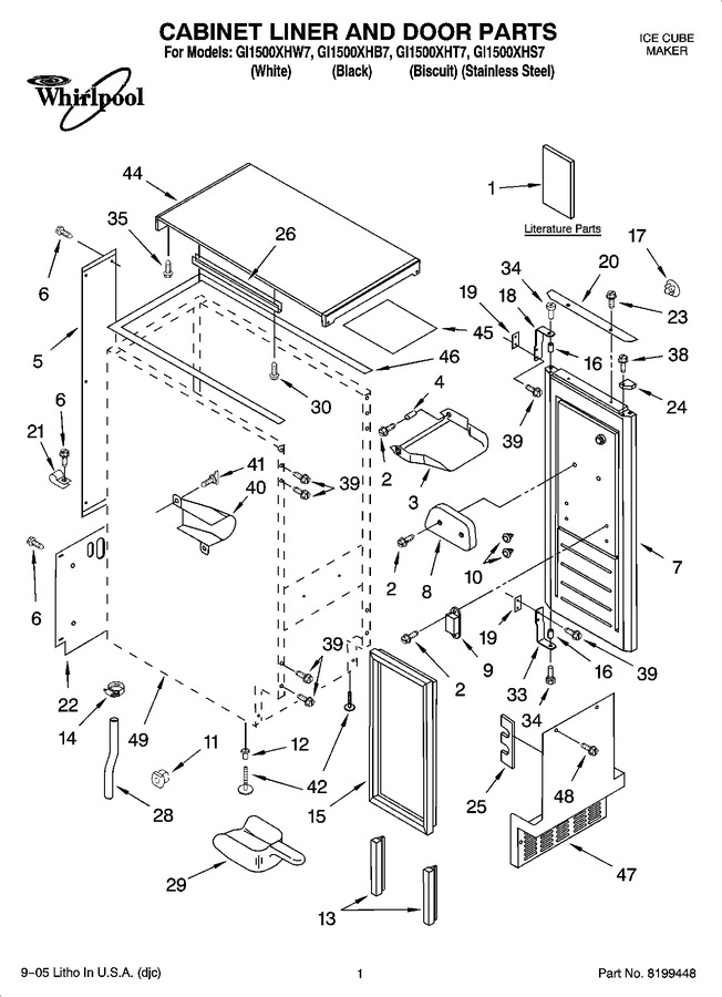 Diagram for GI1500XHT7