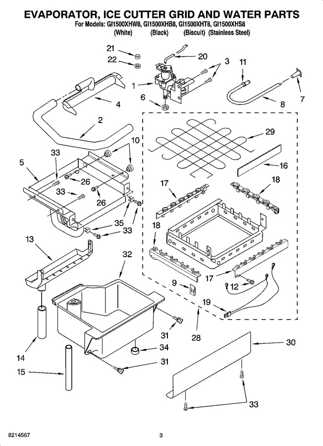 Diagram for GI1500XHS8