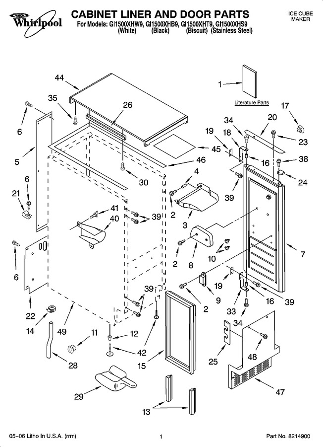 Diagram for GI1500XHT9