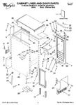 Diagram for 01 - Cabinet Liner And Door Parts