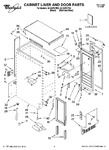 Diagram for 01 - Cabinet Liner And Door Parts