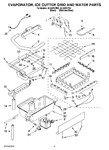 Diagram for 02 - Evaporator, Ice Cutter Grid And Water Parts