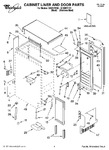 Diagram for 01 - Cabinet Liner And Door Parts