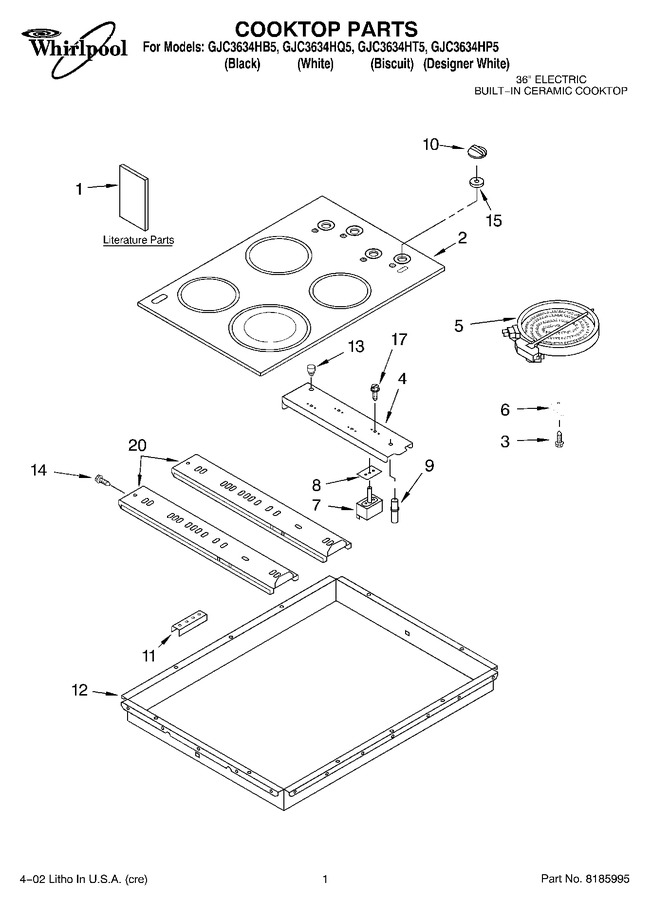 Diagram for GJC3634HB5