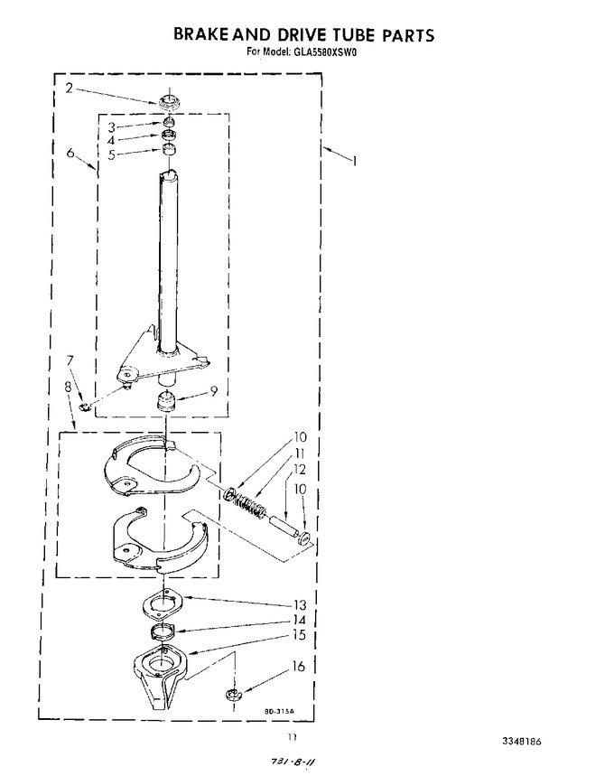 Diagram for GLA5580XSG0