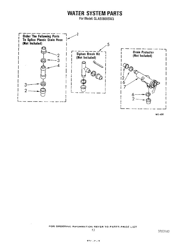 Diagram for GLA5580XSW3