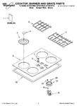 Diagram for 01 - Cooktop, Burner And Grate Parts