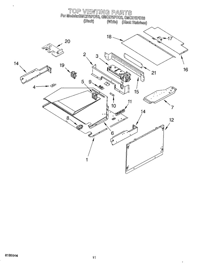 Diagram for GMC275PDQ3