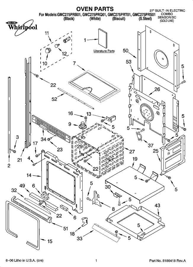 Diagram for GMC275PRB01