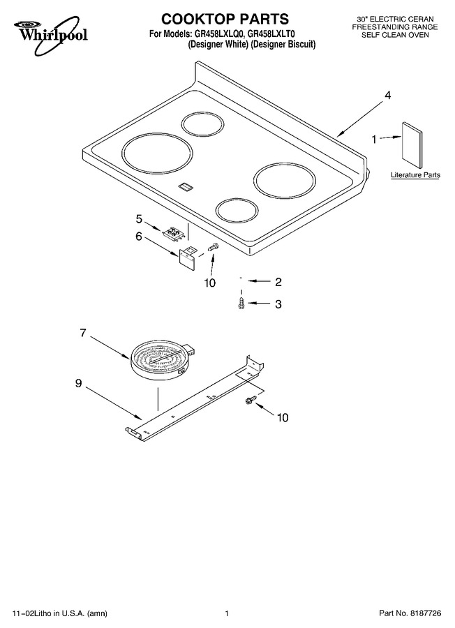 Diagram for GR458LXLT0