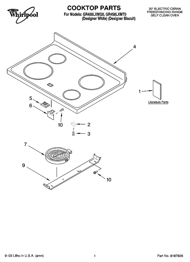 Diagram for GR458LXMQ0