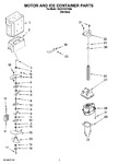 Diagram for 05 - Motor And Ice Container Parts