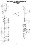 Diagram for 05 - Motor And Ice Container Parts