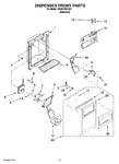 Diagram for 08 - Dispenser Front Parts