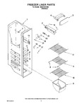 Diagram for 04 - Freezer Liner Parts