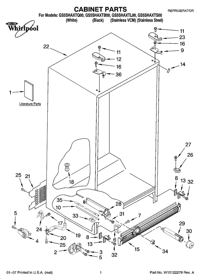 Diagram for GS5SHAXTL00