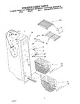 Diagram for 04 - Freezer Liner Parts